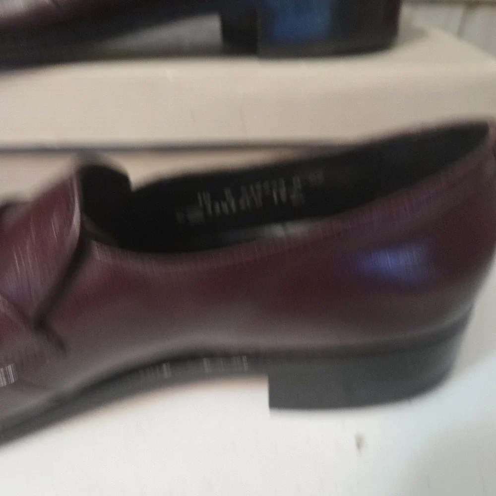 Florsheim Richfield 33472 Burgundy Leather Penny Loafers Shoes Size 7.5 D US Me - Picture 14 of 16